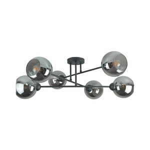 Keter Lighting Luster na tyči VASCO 6xE27/60W/230V čierna/dymová čierna 1940 vyobraziť