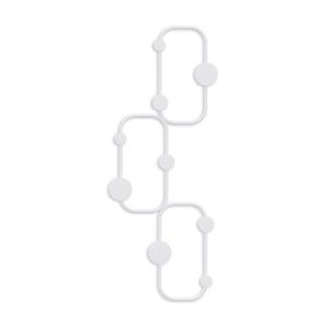 Nástěnný kovový věšák Lizzard 28 cm bílý vyobraziť