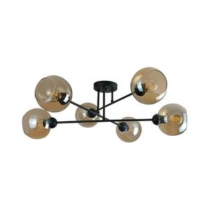 Keter Lighting Luster na tyči VASCO 6xE27/60W/230V čierna/dymová béžová 1942 vyobraziť