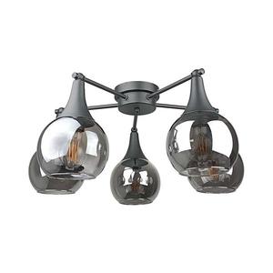 Keter Lighting Prisadený luster STAR 5xE27/60W/230V čierna/dymová čierna 2842 vyobraziť