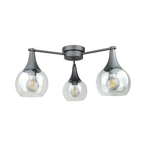 Keter Lighting Prisadený luster STAR 3xE27/60W/230V čierna/číra 2847 vyobraziť