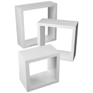Nástenný set 3 políc - biela vyobraziť