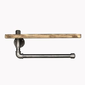 Nástenný vešiak BoruRaf XXXV čierny/hnedý vyobraziť