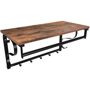 Nástenný vešiak Houseland Lex hnedý/čierny vyobraziť