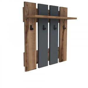 Nástenný vešiak Mita 70 cm hnedý/čierny vyobraziť