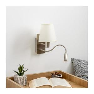 Brilagi -LED Flexibilná nástenná lampa NUBILA 1xE27/25W/230V+LED/3W matný chróm/krémová BRI119 vyobraziť
