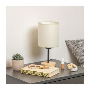 Brilagi - Stolná lampa NUBILA WOOD 1xE27/25W/230V dub/čierna/krémová BRI133 vyobraziť