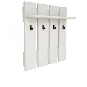 Nástenný vešiak s policou Carina 70 cm biely vyobraziť