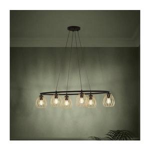 Eglo 390092 - Luster na lanku JAZMINIA 6xE27/40W/230V čierna/zlatá 390092 vyobraziť