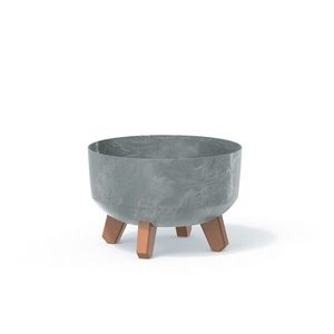 Nízký květináč GRACIE EFFECT šedý vyobraziť