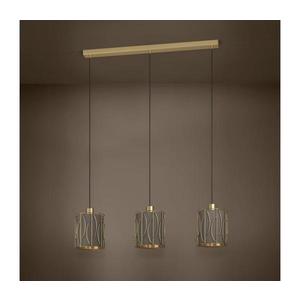 Eglo 390207 - Luster na lanku COROJAL 3xE27/40W/230V zlatá/hnedá 390207 vyobraziť