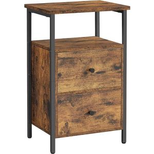 Noční stolek Domo vintage hnědý vyobraziť