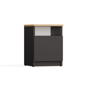 Noční stolek Galax 30 cm antracit/dub artisan vyobraziť