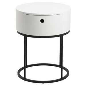 Noční stolek Polo černý/bílý vyobraziť