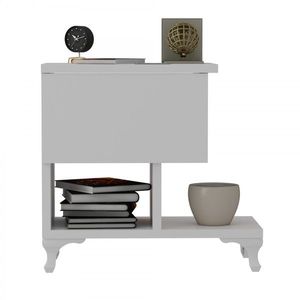 Nočný stolík Cast biely vyobraziť