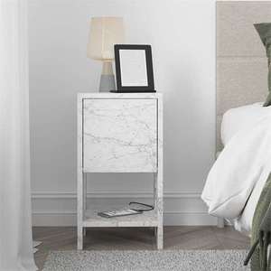 Nočný stolík Houseland EMA mramor Carrara vyobraziť