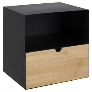 Nočný stolík Joliet čierny/bambus vyobraziť