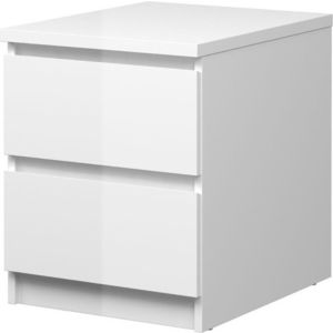 Nočný stolík Simpl 230 biely lesk vyobraziť
