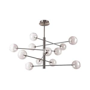 Ideal Lux - LED Luster na tyči EQUINOXE 12xG4/2W/230V pr. 128, 1 cm chróm/dymová 345390 vyobraziť