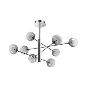 Ideal Lux - LED Luster na tyči EQUINOXE 8xG4/2W/230V pr. 128 cm chróm/dymová 345437 vyobraziť