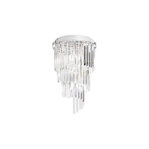 Ideal Lux-Krištáľový prisadený luster CARLTON 8xE14/40W/230V pr.40cm lesklý chróm 168920 vyobraziť