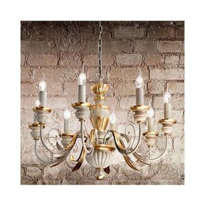 Ideal Lux - Luster na reťazi FIRENZE 8xE14/40W/230V pr. 64 cm biela/zlatá 012872 vyobraziť