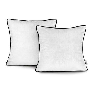 Obliečky na vankúše AmeliaHome Velvet Piping biele vyobraziť