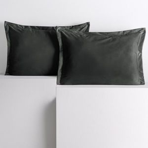 Obliečky na vankúše AmeliaHome Velvet Side Si grafitové vyobraziť