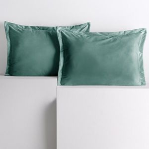 Obliečky na vankúše AmeliaHome Velvet Side Si mätové vyobraziť