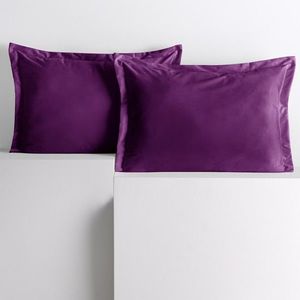 Obliečky na vankúše AmeliaHome Velvet Side Si slivkové vyobraziť