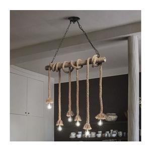 Ideal Lux - Luster na lanku CANAPA 6xE27/15W/230V hnedá 134826 vyobraziť