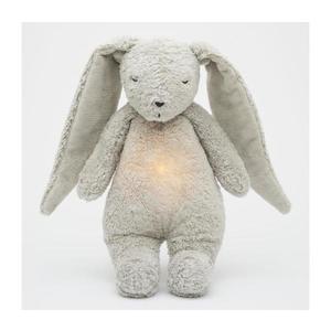 Moonie - Uspávadlo s melódiou a svetlom zajačik 2.0 organic grey 8652MOO vyobraziť