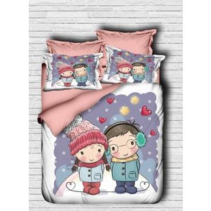 Oboustranné povlečení Couple 200x220 cm + 2 polštáře + prostěradlo vícebarevné vyobraziť