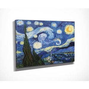 Obraz HVIEZDNÁ NOC od VV GOGHA 30x40 cm modrý vyobraziť