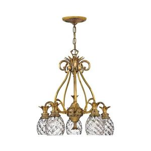 Elstead Hinkley HK-PLANTATION5-BB - Luster na reťazi PLANTATION 5xE27/60W/230V zlatá HK-PLANTATION5-BB vyobraziť