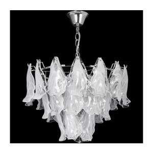 Luster na reťazi 4xE27/60W/230V pr. 40 cm lesklý chróm/biela W-S2445/4 vyobraziť