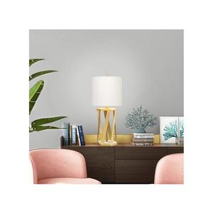 Elstead APOLLO-TL-WHT - Stolná lampa APOLLO 1xE27/60W/230V zlatá/biela APOLLO-TL-WHT vyobraziť