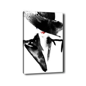 Obraz na plátne Lady in black 50x70 cm vyobraziť