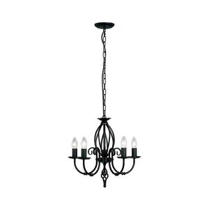 Elstead ART5-BLACK - Luster na reťazi ARTISAN 5xE14/60W/230V ART5-BLACK vyobraziť