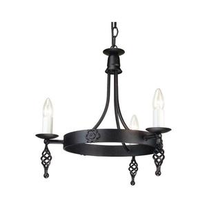 Elstead BY3-BLACK - Luster na reťazi BELFRY 3xE14/60W/230V BY3-BLACK vyobraziť