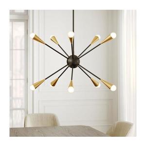 Elstead Feiss FE-JAX10-MB - LED Luster na tyči JAX 10xG9/3W/230V čierna/zlatá FE-JAX10-MB vyobraziť