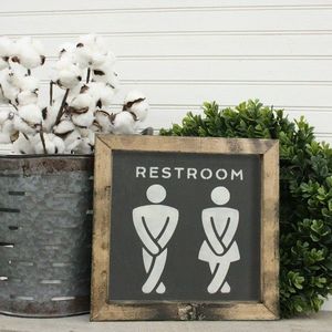 Obraz Restroom 15x15 cm vyobraziť