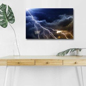 Obraz s LED osvetlením BLESK NA NEBI 26 45 x 70 cm vyobraziť