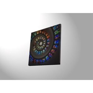 Obraz s LED osvetlením FAREBNÁ ŠPIRÁLA 49 40 x 40 cm vyobraziť