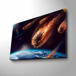 Obraz s LED osvetlením LETIACI ASTEROID 45 x 70 cm vyobraziť