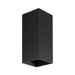 FARO Barcelona FARO 40566 - Nástenné svietidlo SOLE 2xGU10/8W/230V čierna vrúbkovaná hranatý 40566 vyobraziť