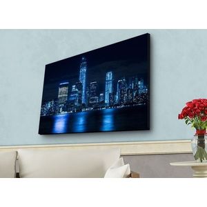 Obraz s LED osvetlením NOČNÉ MESTO 45 x 70 cm vyobraziť