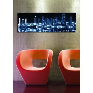 Obraz s LED osvetlením NOČNÉ MRAKODRAPY 6 30 x 90 cm vyobraziť
