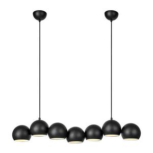 Markslöjd 108860 - Luster na lanku CUPOLO 7xE14/40W/230V čierna 108860 vyobraziť