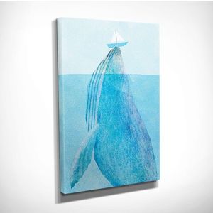 Obraz WHALE 30x40 cm modrý vyobraziť